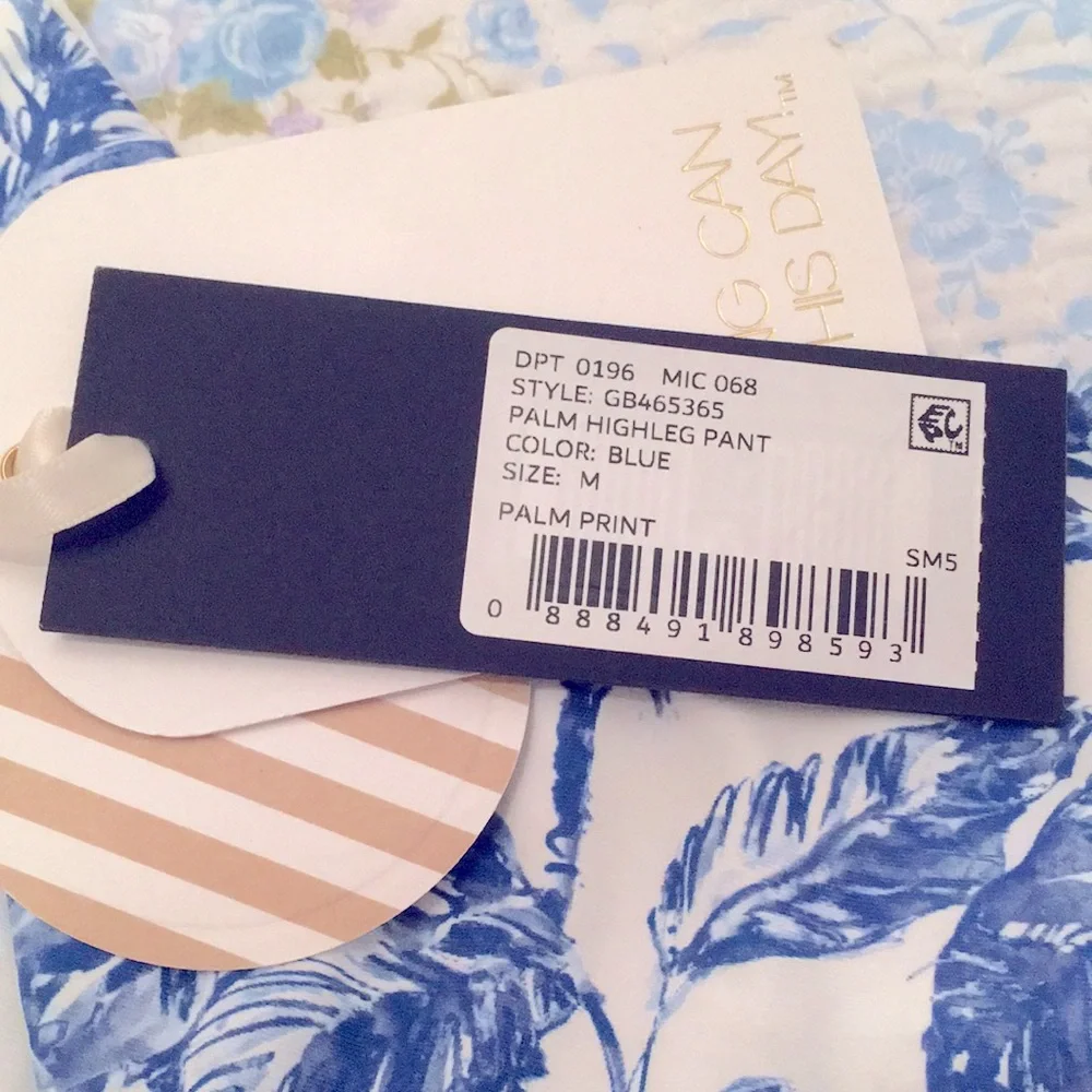 NWT!🌊 Gianni Bini x Shea Leigh Mills Waterloo Blue White Bikini Set* M! Rare✨ - Picture 12 of 12